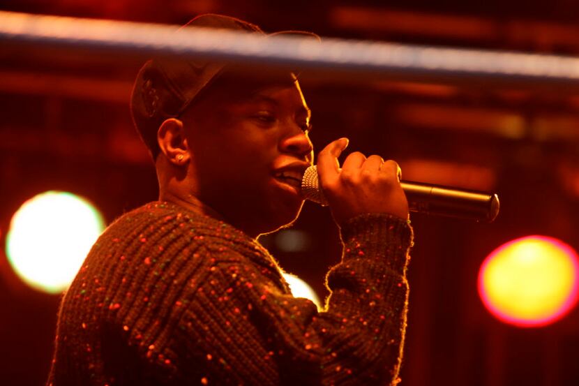 Lord Byron performs during the North Texas Hip Hop Showcase at the Granada Theater in...