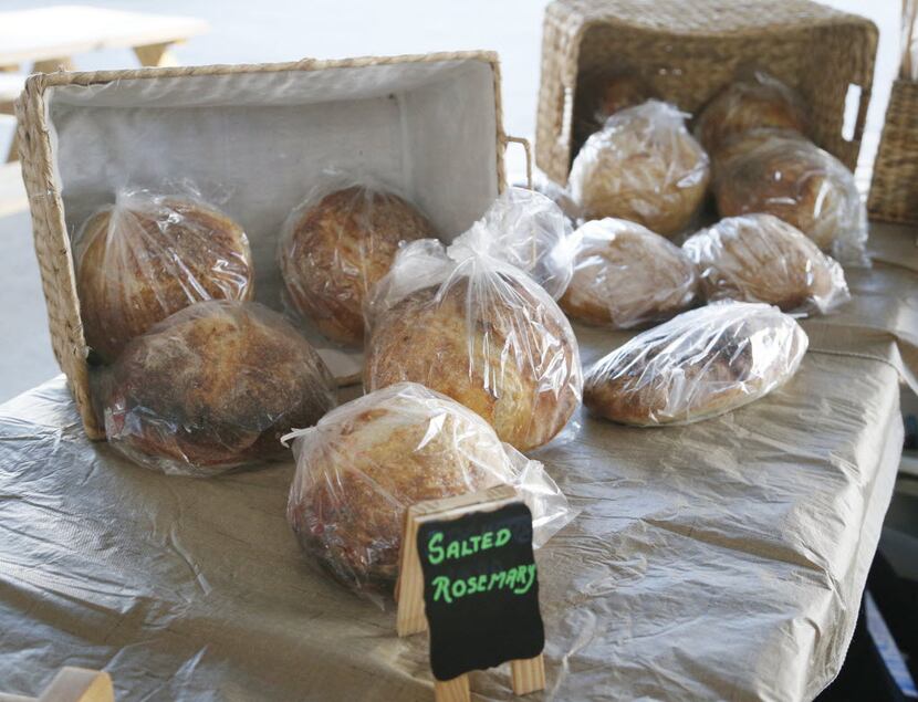 Salted Rosemary Sourdough bread on sale at D's Sourdough, at The Shed in the Dallas Farmers...