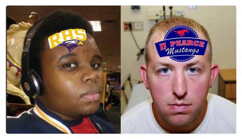 A pairing of images of Michael Brown and former Ferguson, Mo., police Officer Darren Wilson...