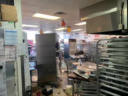 The kitchen was in disarray and three Haute Sweets Patisserie employees were injured when an...