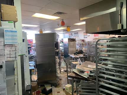 The kitchen was in disarray and three Haute Sweets Patisserie employees were injured when an...