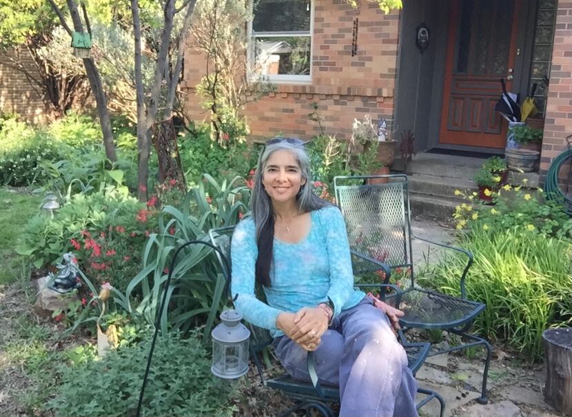 Chrissy Cortez-Mathis says she finds moments of wonder in her garden.