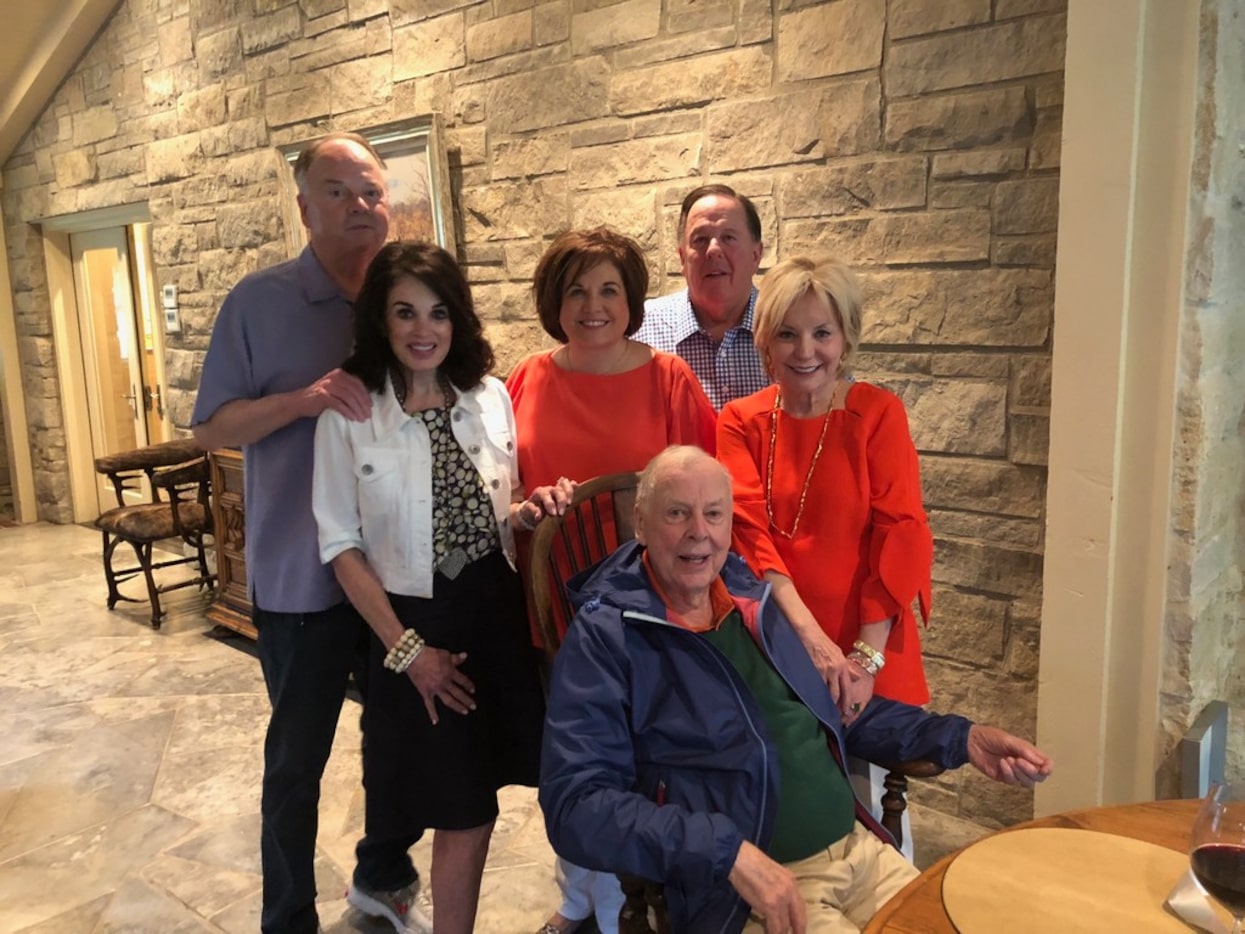 From left: Barry and Lana Andrews, Lee Ann and Alan White and Nelda Pickens, surrounded...