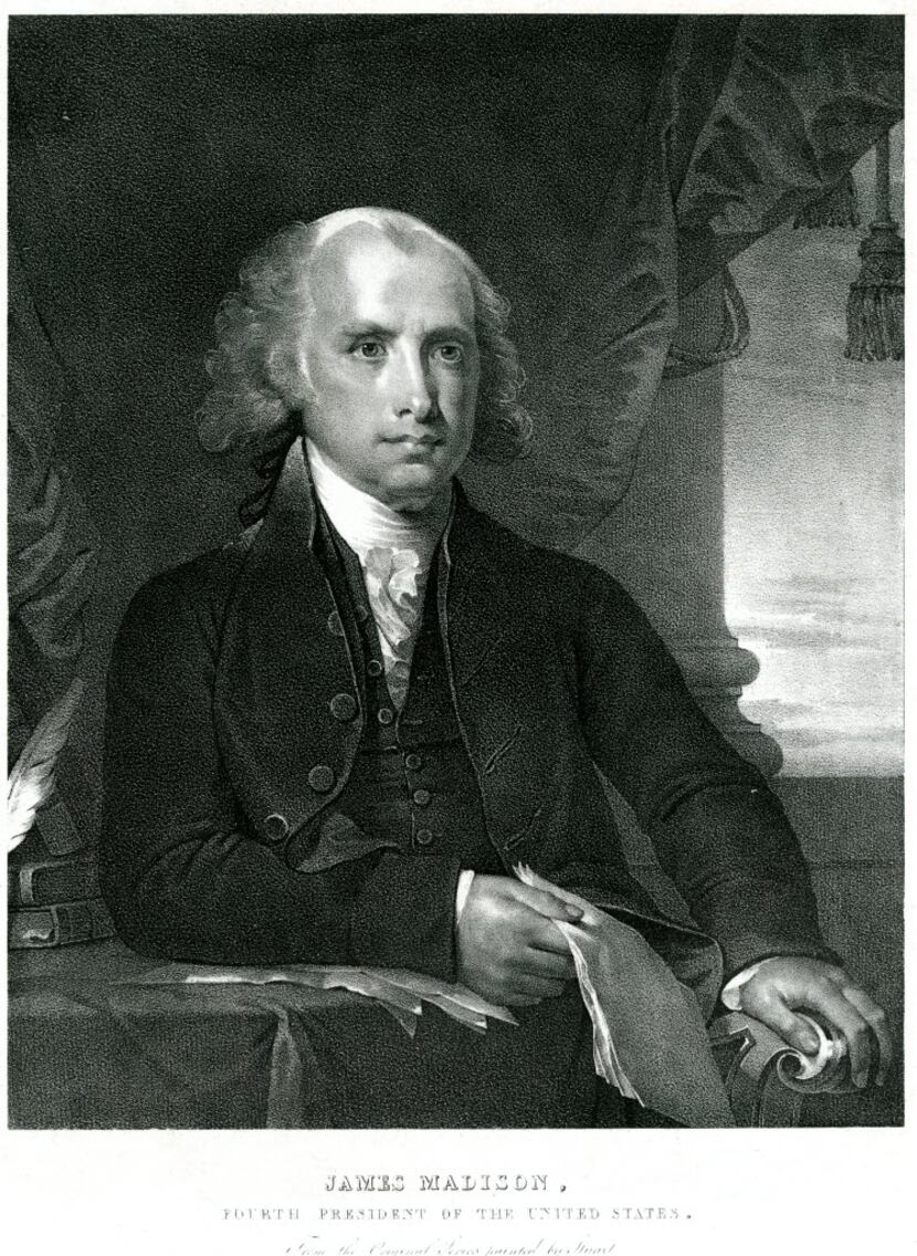 James Madison, fourth U.S. president, 1809-17