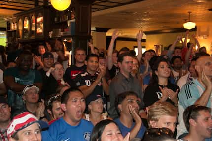 Soccer fans packed Trinity Hall during the USA vs Belgium match in 2014. In 2002, the pub...
