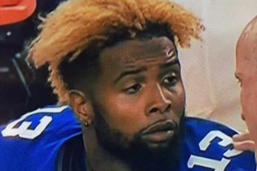 Screencap of Giants wide receiver Odell Beckham Jr. 