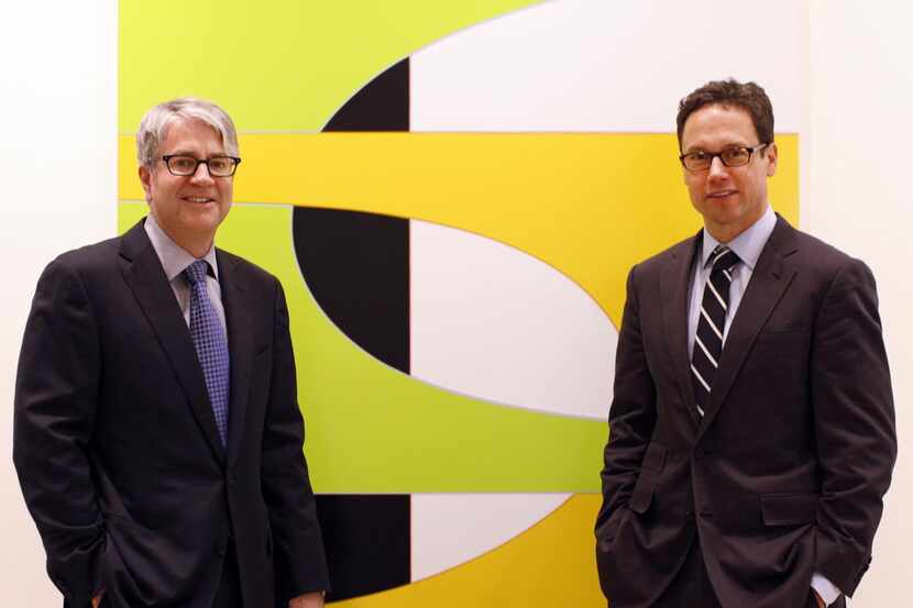 
John Sughrue and Chris Byrne  co-founded the Dallas Art Fair, which opens Friday.
