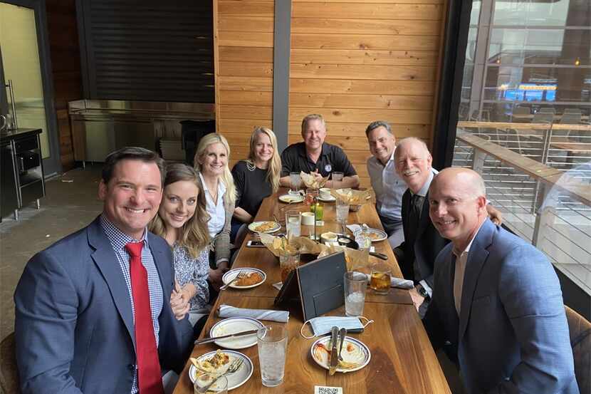 Some employees of Goranson Bain Ausley gather for a meal. The law firm guides people in...
