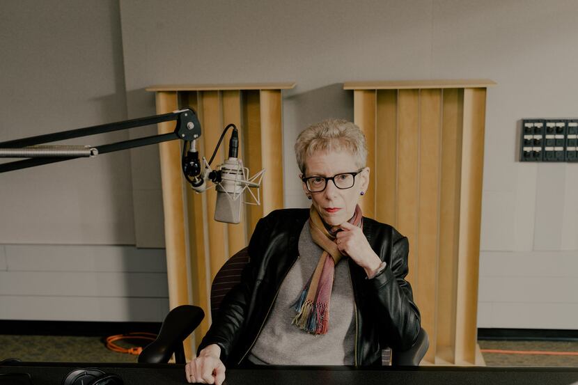 Terry Gross, the host and co-executive producer of NPR's Fresh Air, in the WHYY studios in...