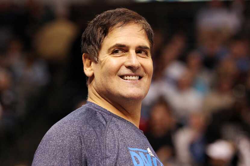 Dallas owner Mark Cuban is pictured during the Minnesota Timberwolves vs. the Dallas...