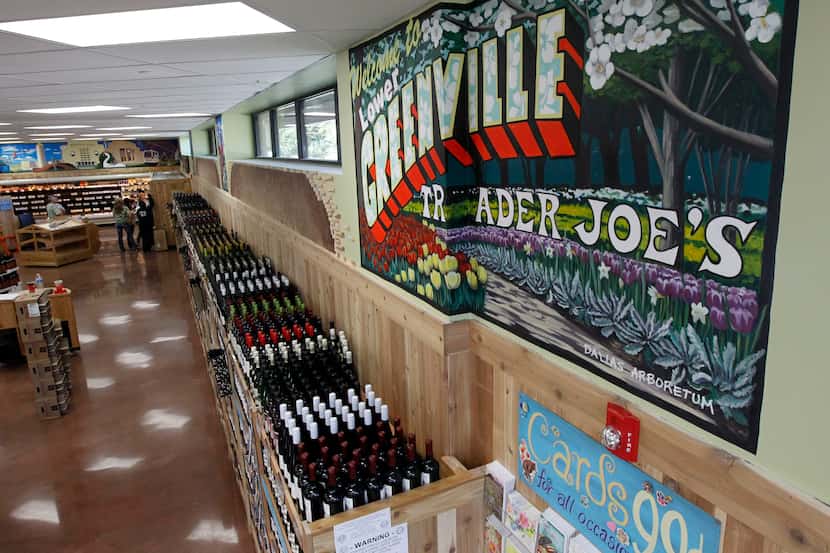 A mural at  the Trader Joe's located at 2001 Greenville Avenue in Dallas depicts...