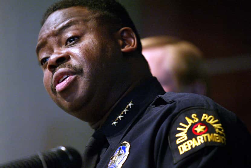Dallas Police Chief Terrell Bolton expressed his feelings after being fired in 2003. (File...