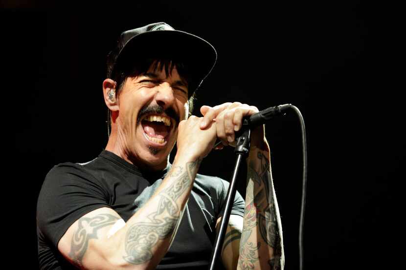 Anthony Kiedis of The Red Hot Chili Peppers performs at American Airlines Center in Dallas...