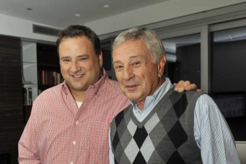 Dallas Stars owner Tom Gaglardi (left) and his father, Bob, patriarch of Northland...