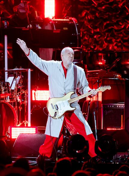 Pete Townshend of The Who performs at Fenway Park on Friday, Sept. 13, 2019, in Boston.