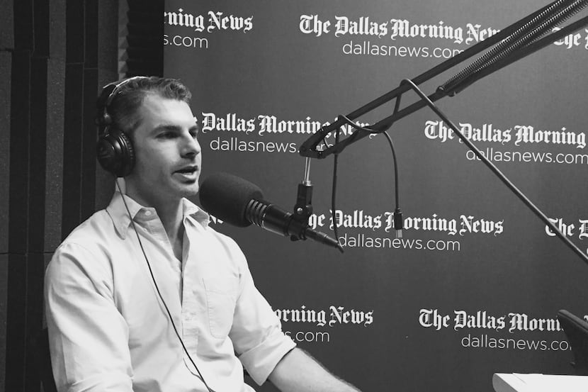 Dallas Morning News staff writer Avi Selk in the Mixed Media studio. (Photograph:...