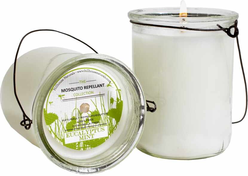 An internet grab, these mint and eucalyptus candles are easy to hang around your garden or...