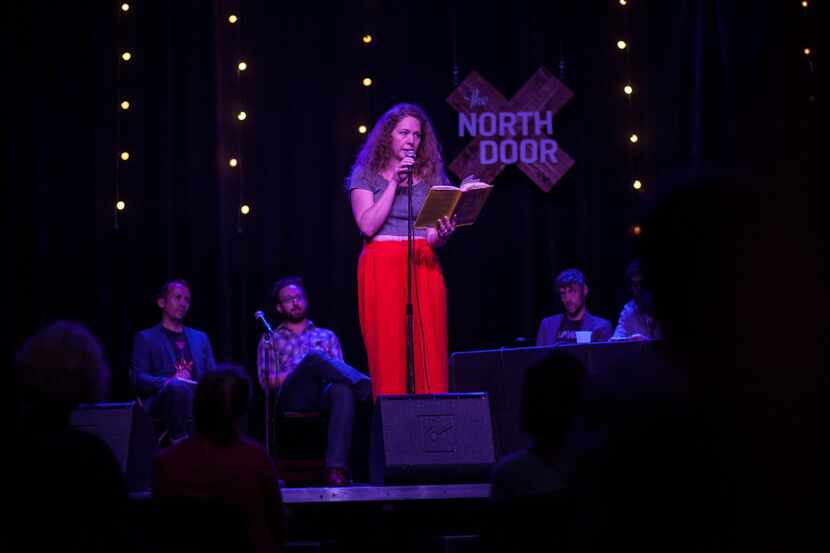 Amy Gentry read a piece she wrote during the Lit Crawl Austin event in November 2016 at the...