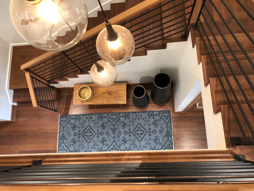 Stairs with stylish accessories