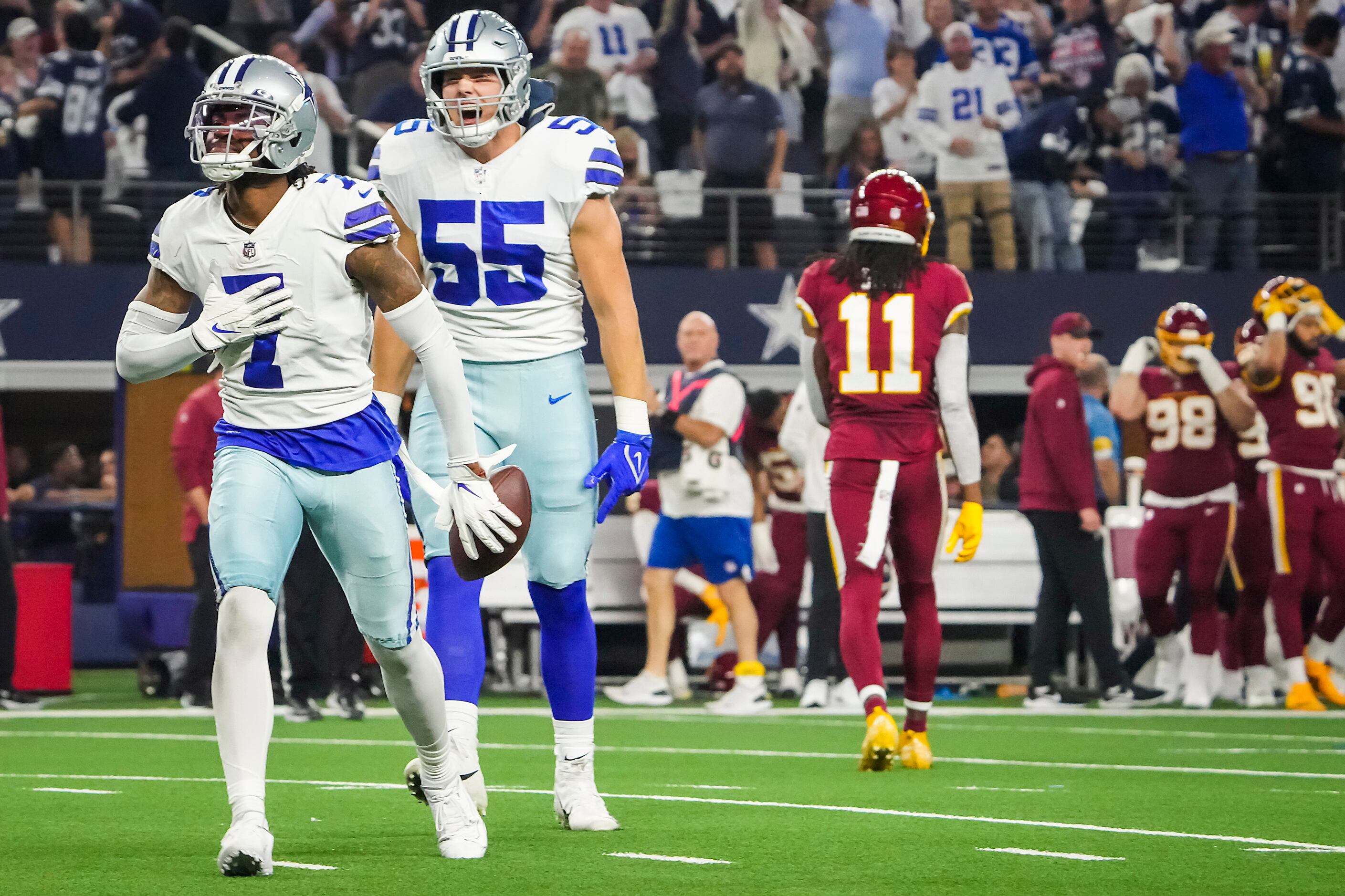 Jon Machota on X: Cowboys' team store at The Star has the Trevon Diggs No.  7 jerseys and T-shirts fans have been looking for   / X