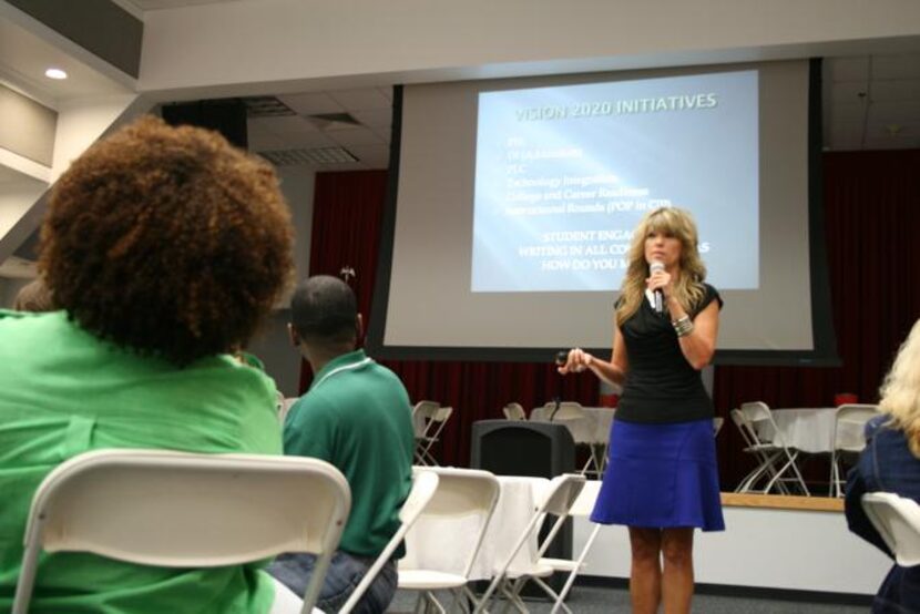 
Peggy Dillon, Richardson ISD’s new executive director of high school instruction,...