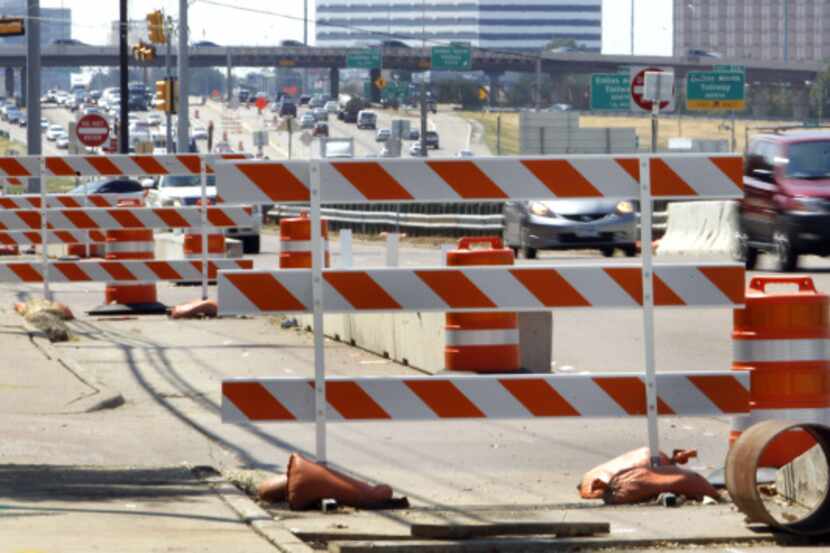 Construction on LBJ Freeway, such as this section near Preston Road, offers a preview of...