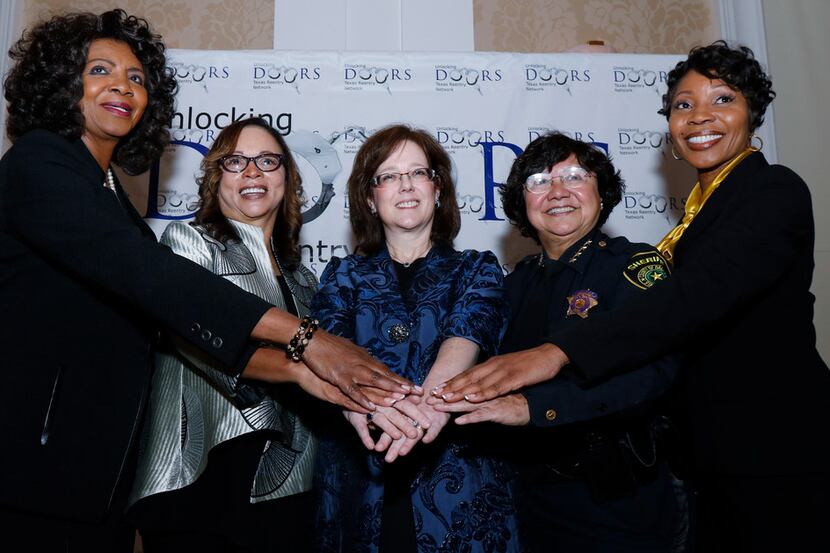 From left: Faith Johnson, Dallas County district attorney; Lynn Pride Richardson, chief...