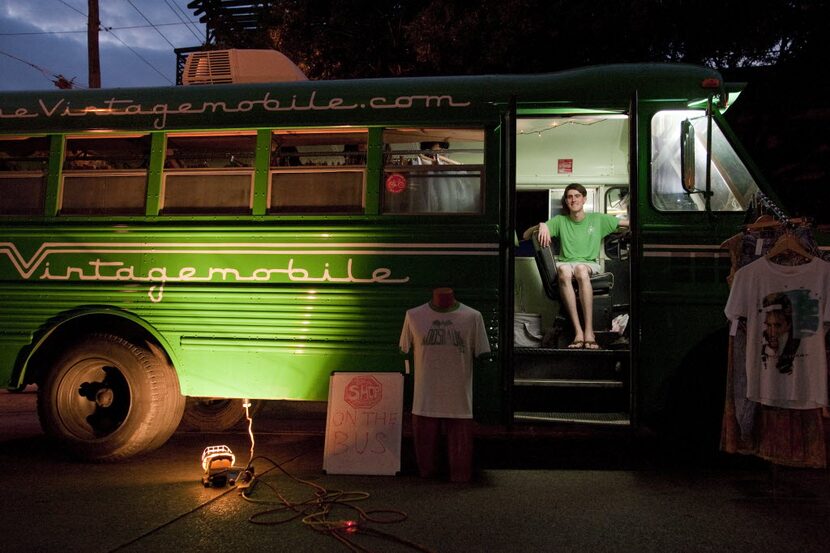 In this 2011 photo, Jeremy Turner, owner of the Vintage Mobile, sits in the driver's seat of...