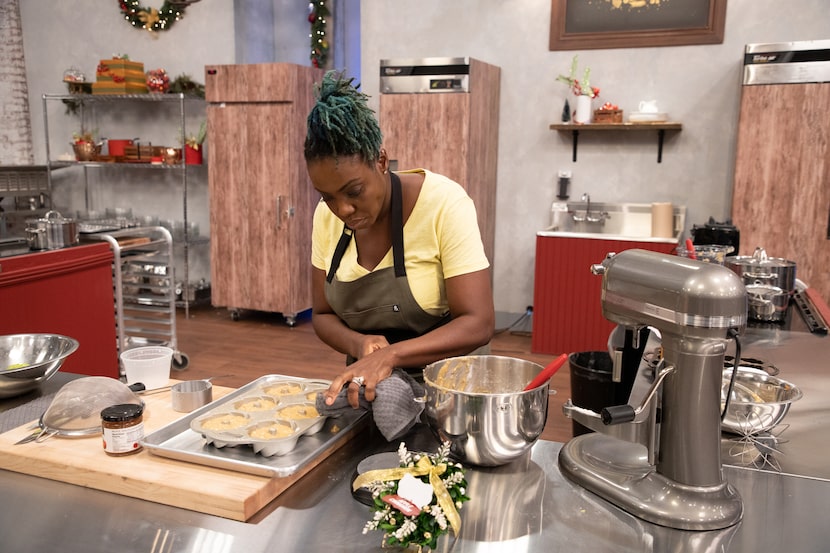 Kess Eshun, competes in the Holiday Baking Championship, Season 7.