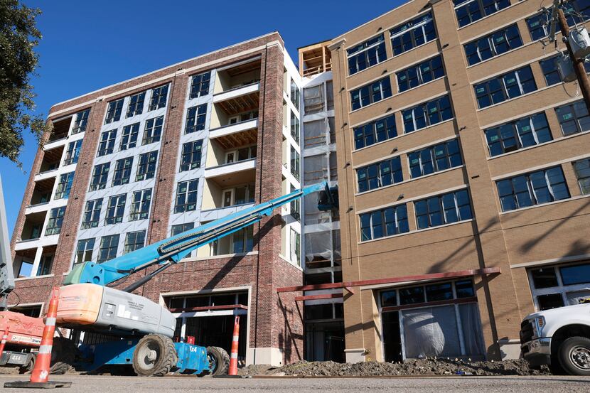 The Willow apartments under construction near Fair Park will start moving in residents after...