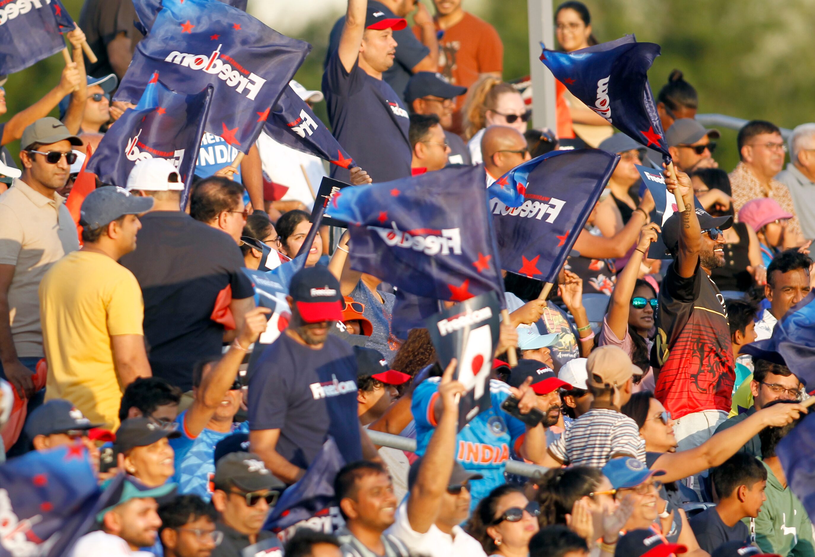 Washington Freedom fans cheer their team during their match against the San Francisco...