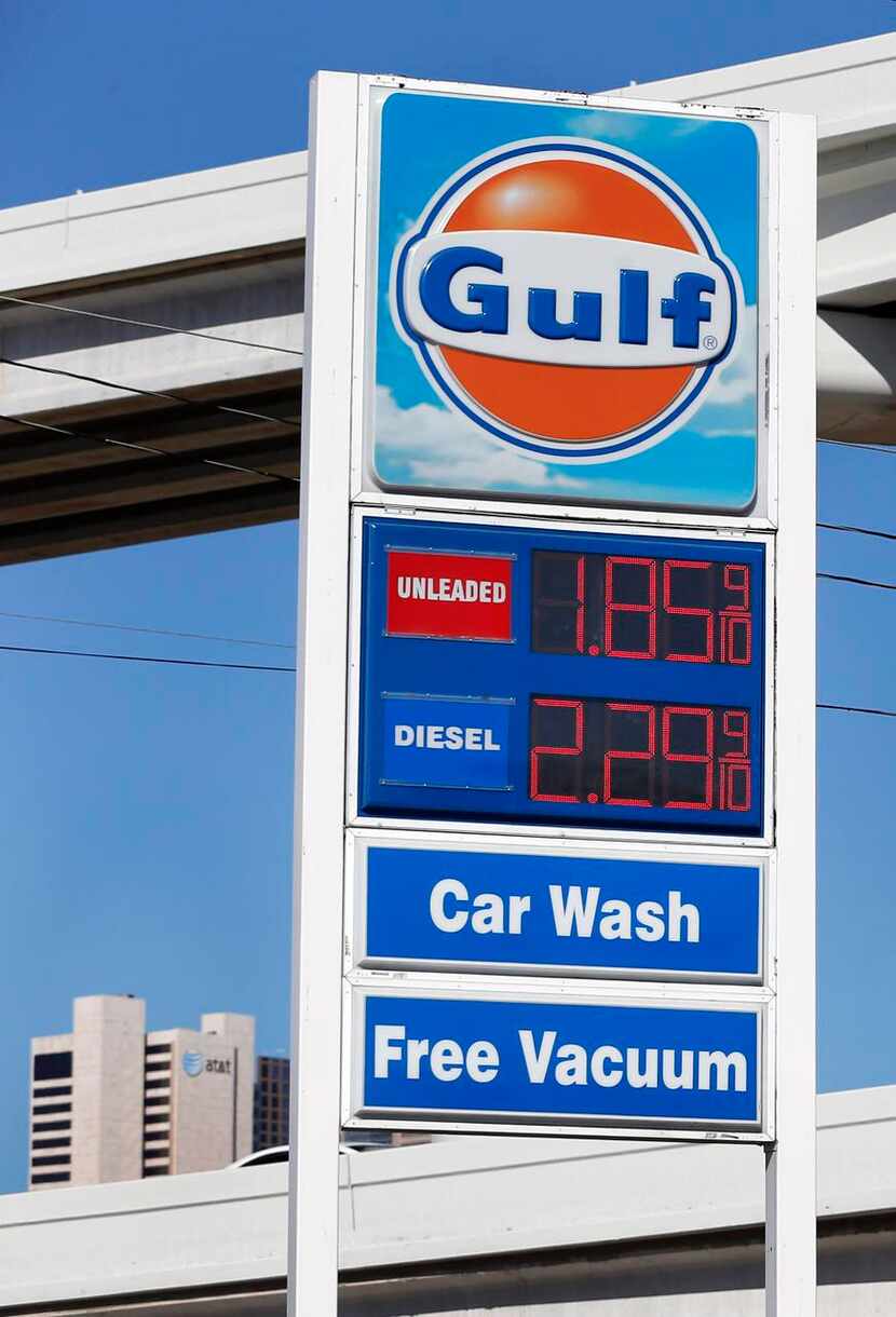 
Regular gas was going for bargain prices last week at Fuel City near downtown Dallas, where...