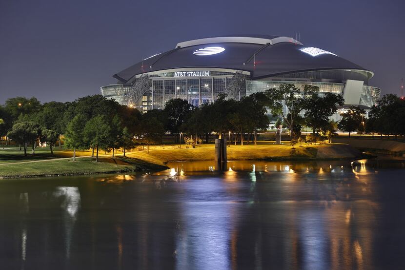 AT&T Stadium in Arlington, Texas, as seen Sunday, May 18, 2014.