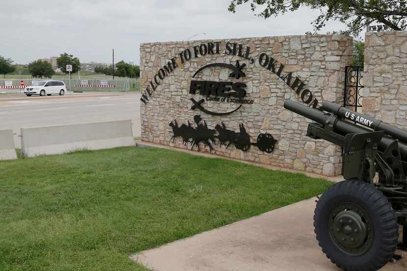 Entrada a Fort Sill, base militar en Oklahoma. (AP/Sue Ogrocki)
