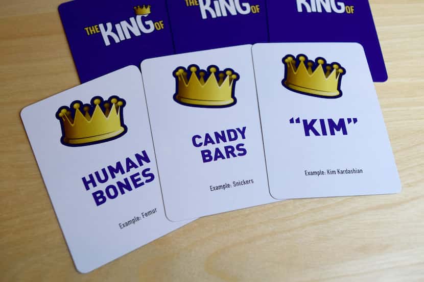 Cards from "The King Of," a card game from the Kidd Kraddick Morning Show being crowdfunded...