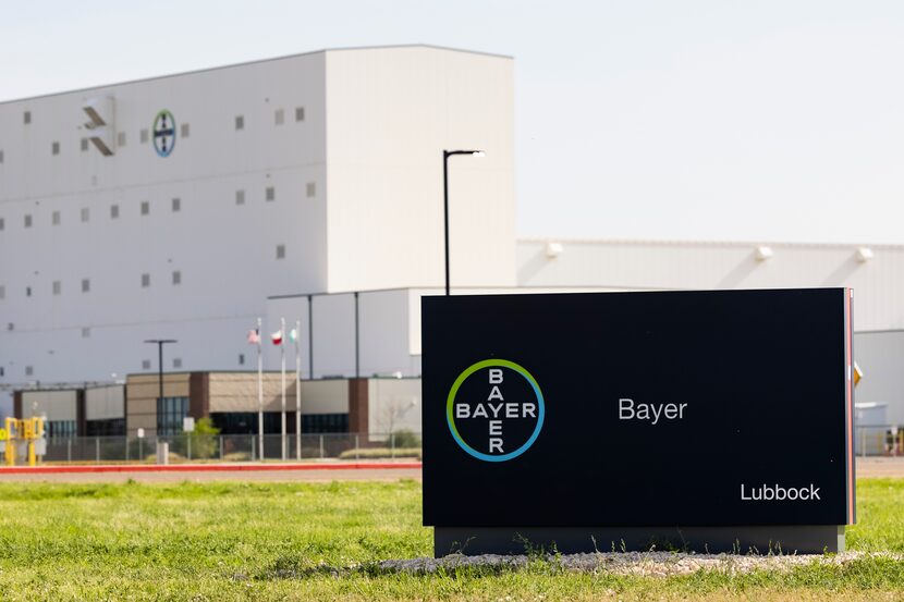 A sign outside of a Bayer building on Friday, June 11, 2021, in Lubbock. (Juan Figueroa/The...