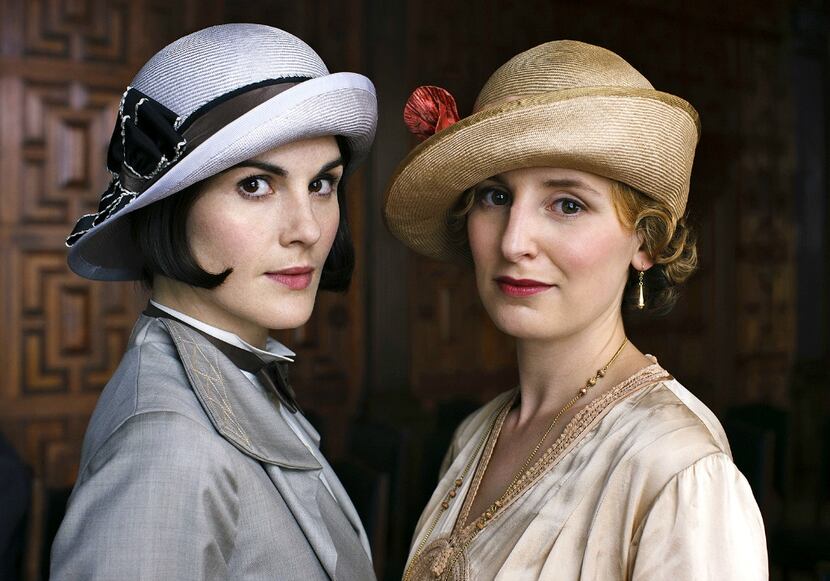 Michelle Dockery and Laura Carmichael star as Lady Mary and Lady Edith in "Downton Abbey."