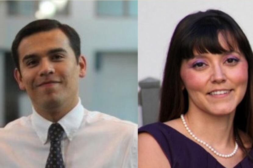 District 8 candidates Miguel Solis and Kristi Lara