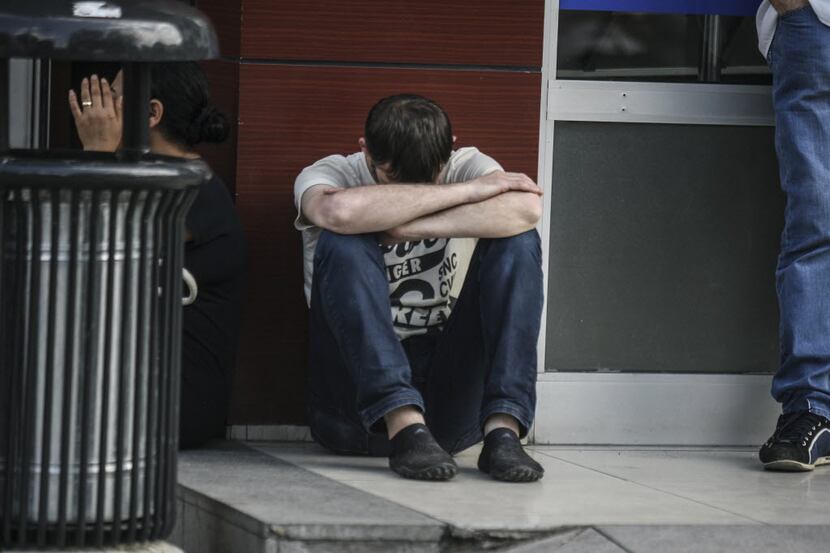Emotional family members of victims waited outside Bakirkoy Medical Center in Istanbul on...