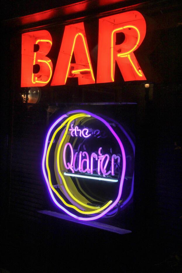 The Quarter Bar in Uptown hosted a Mardi Gras party for Fat Tuesday on February 17, 2015.