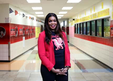 Principal Nesha Maston poses for a photograph at Tasby Middle School in Dallas, TX, on Sep...