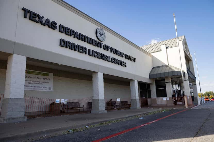 File image of the exterior of the Texas Department of Public Safety Driver License Mega...