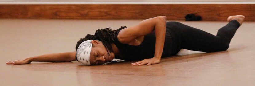 Tristan Rodney of Beckles Dancing Company rehearses an Eleo Pomare solo at the South Dallas...