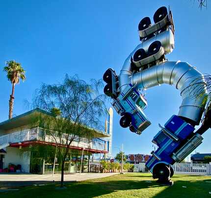 Artist Mike Ross' "Big Rig Jig," a 2007 sculpture that was featured at the Burning Man and...
