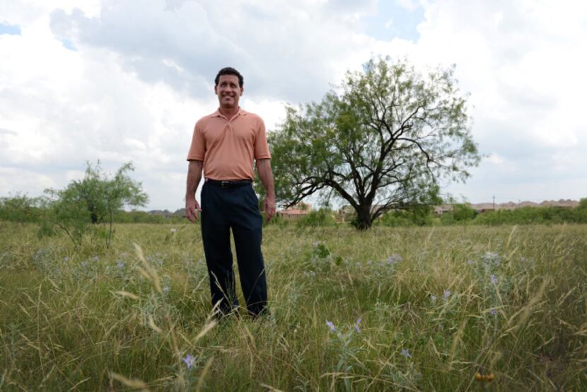 Coppell ISD assistant superintendent Sid Grant stands on the section of district land near...