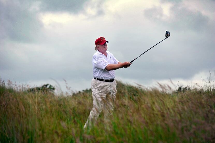 Donald Trump golfing In 2012