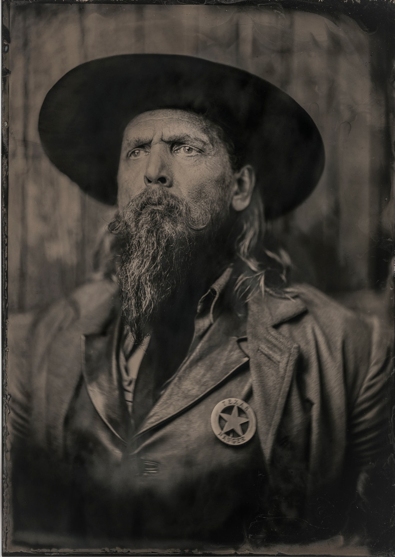 Paramount+ is promoting its Western drama, "Lawmen: Bass Reeves," with this tintype-style...