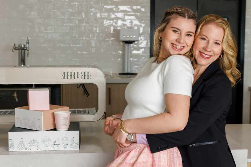 Ashley Sage Weinstein, age 16 (left), is the inspiration behind Sugar and Sage Bakery, and...