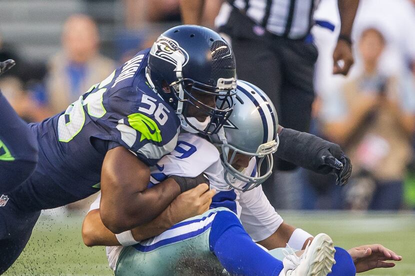 Cliff Avril knocks Dallas quarterback Tony Romo out of the game with this sack on the third...