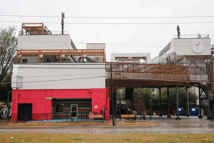 Rooftop bar, 77 Degrees next to Wonder Bar where Christopher Hill, 25, died after falling...